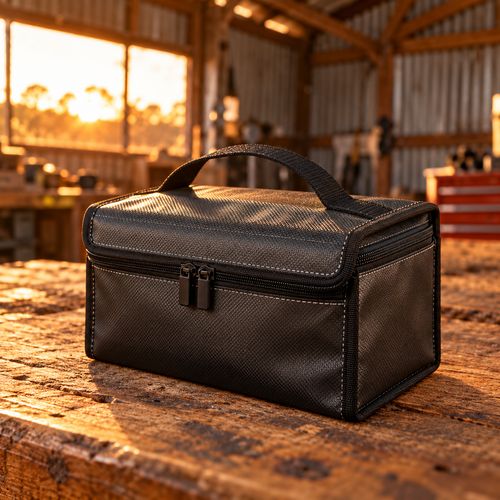 Fire-resistant battery bag