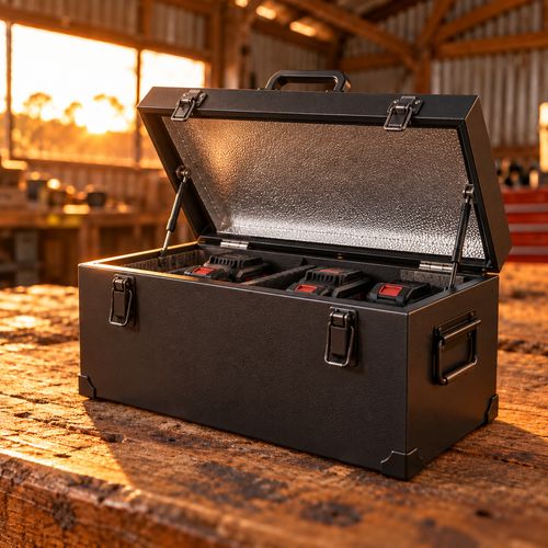 Fire-resistant battery box